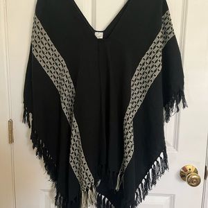 Boho Knitted Poncho